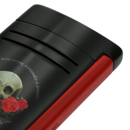 S.T. DUPONT Maxijet Memento Mori Black Lighter/Briquet 020394