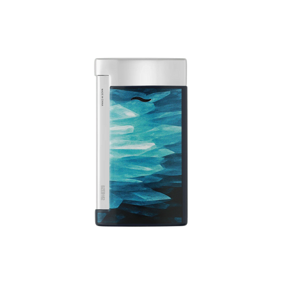 S.T. Dupont Slim 7 Géode Blue Lacquered Lighter/Briquet 027035