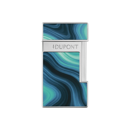 S.T. Dupont Slimmy Géode Blue Lacquered Lighter/Briquet 028035