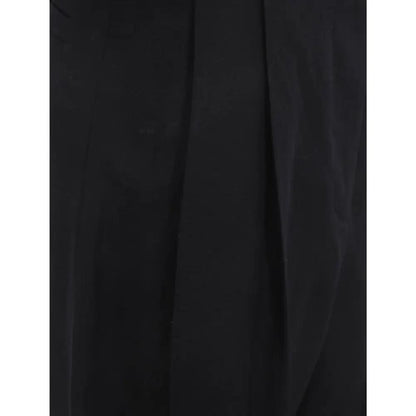Salvatore Ferragamo Black Silk Casual Pants