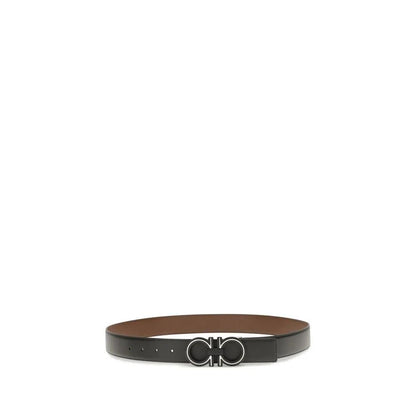 Ferragamo Blue Calf Leather Bos Taurus Regular Belt