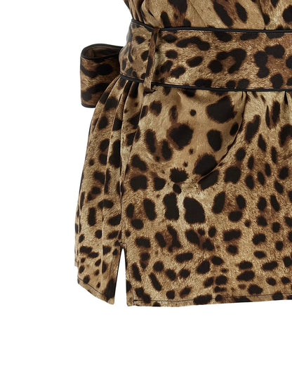 Dolce & Gabbana Brown Silk Blouse