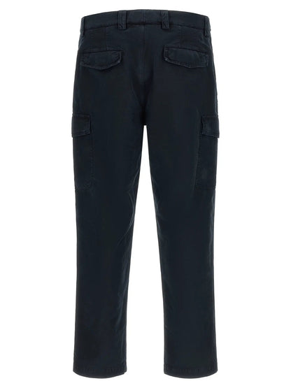 Brunello Cucinelli Blue Cotton Cargo Pants