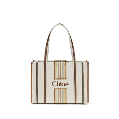 Chloé Beige Cotton Shoulder Bag