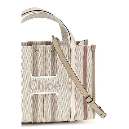 Chloé Beige Cotton Shoulder Bag