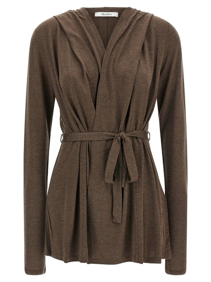 Max Mara Brown Lyocell Cardigan