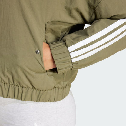 Women's adidas Essentials 3-Stripes Lifestyle Woven Bomber Jacket