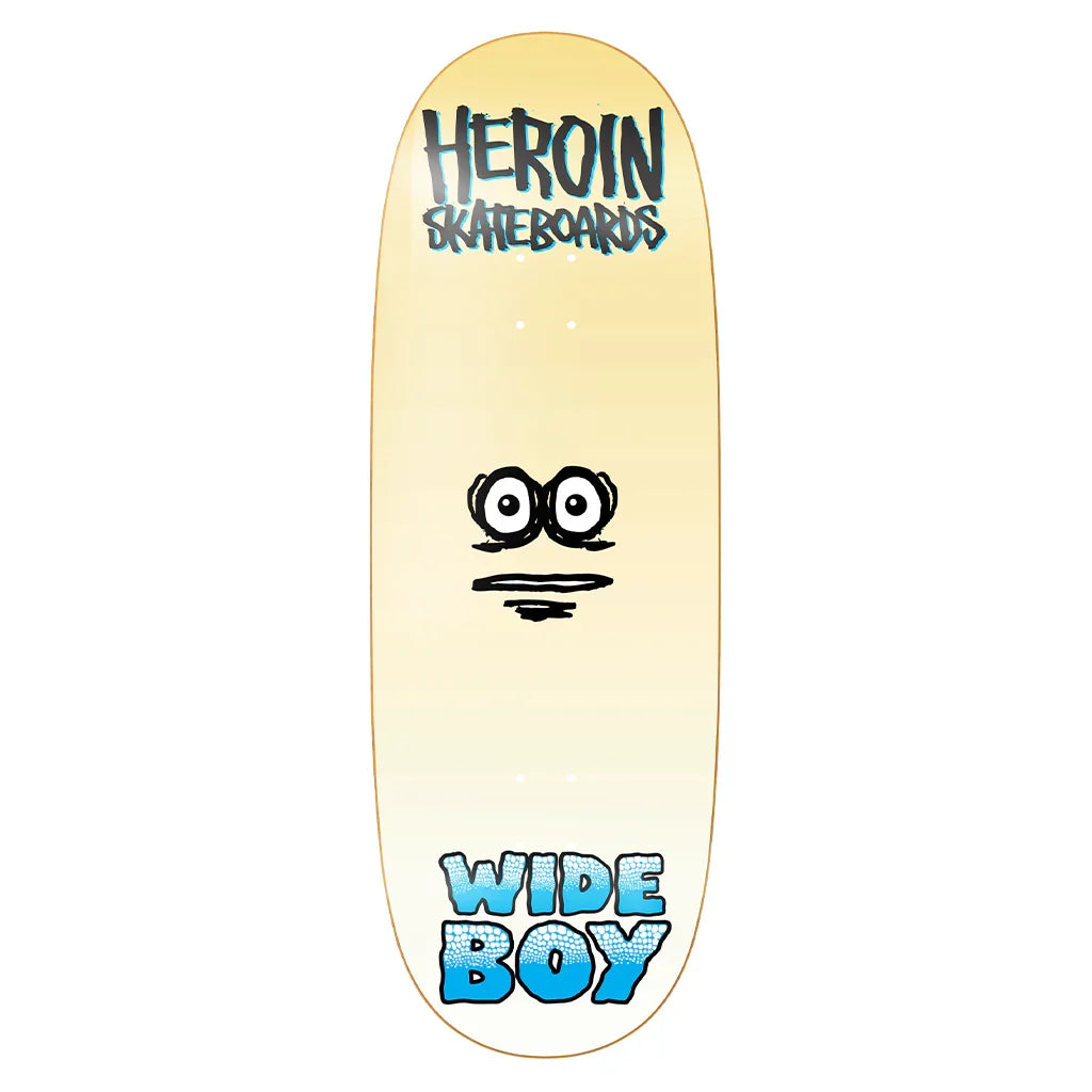 Heroin Wide Boy Face Skateboard Deck - 10.75"