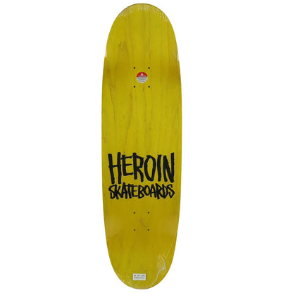 Heroin Skateboard Deck 28 Eggs Later 9.0" x 31.9"