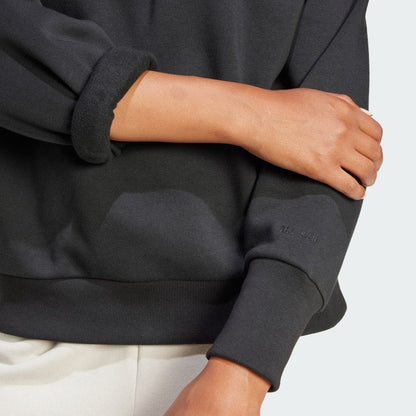 Women's adidas ALL SZN Fleece Loose Quarter-Zip Sweatshirt