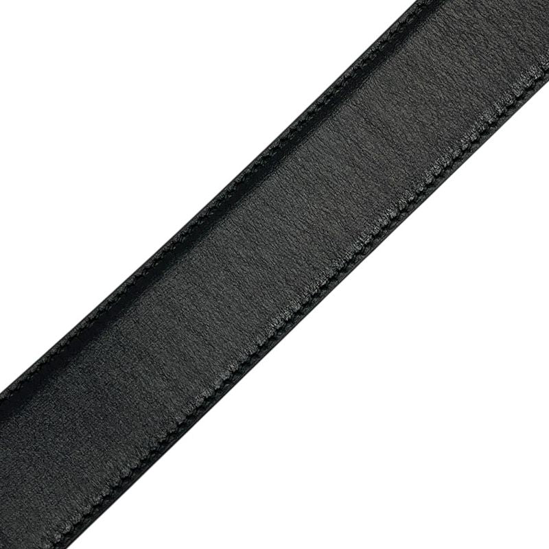 Dior D Logo Buckle Belt Black Silver