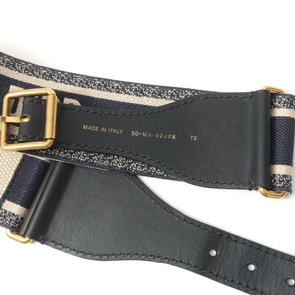 Dior Belt 75 Logo Embroidery