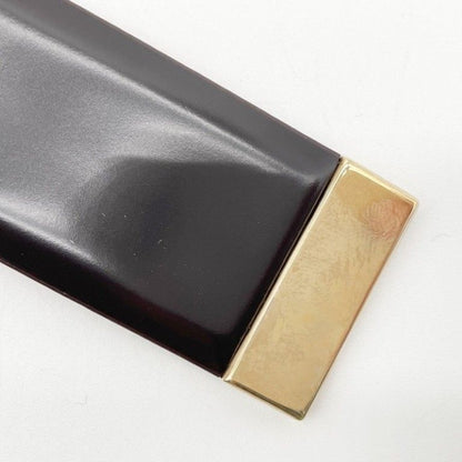 Louis Vuitton Belt Ceinture Carre Brown Leather Gold