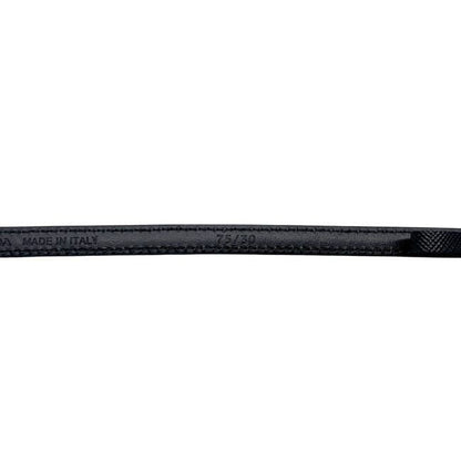Prada Belt Black Nero Thin Waist 80 10 Saffiano Leather