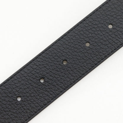 Louis Vuitton Belt LV Damier 40 Reversible Leather Gold Plated Black Gray