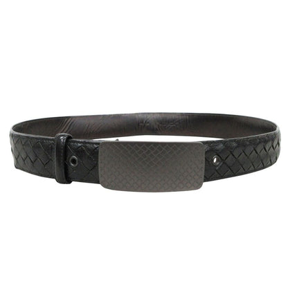 Bottega Veneta Leather Belt Buckle 90 Black
