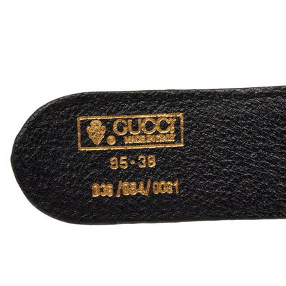 Gucci Interlocking Sherry Line 95 38 Black Leather Belt