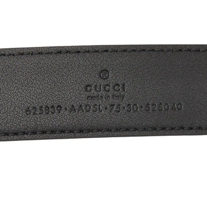 Gucci Double Buckle Belt 75 30 Black Leather
