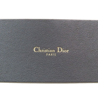 Dior D Buckle Quake Leather Waist Mark Belt 75 Black Gold