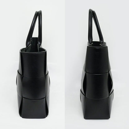 Bottega Veneta Arco Tote Bag Black Intrecciato Calf Leather