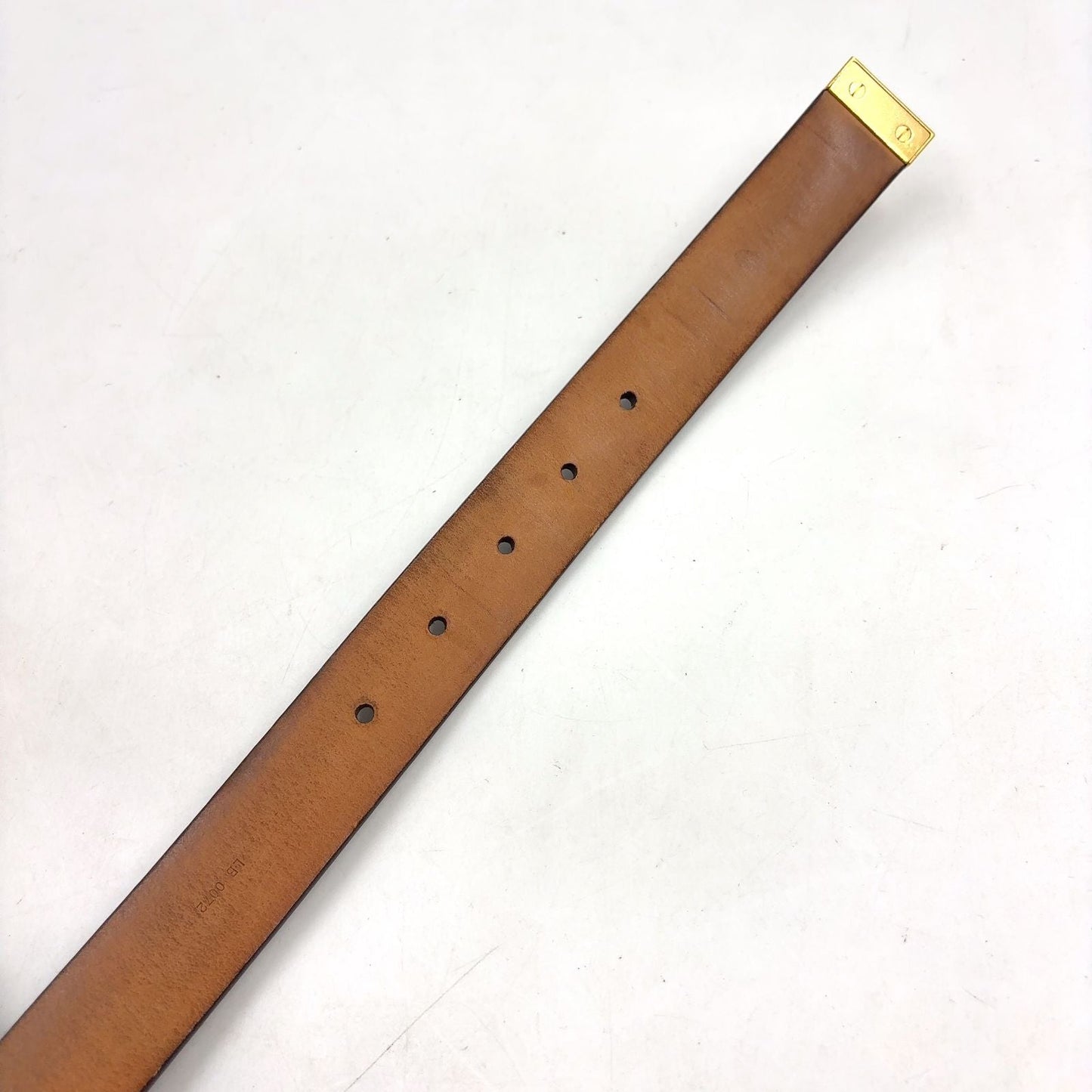 Louis Vuitton Ceinture Leather Brown Belt Gold