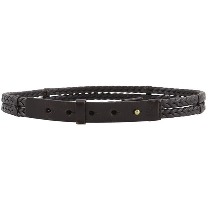 Gucci Mesh Leather Brown Belt