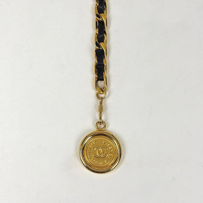Chanel Belt CC Logo 31 Rue Cambon Leather Black