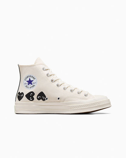 Converse x Comme des Garçons PLAY Chuck 70 Multi Heart High Top