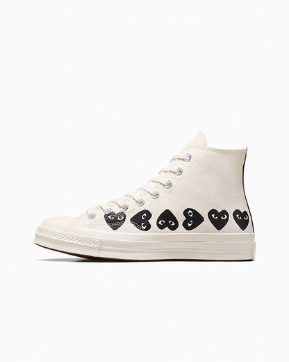 Converse x Comme des Garçons PLAY Chuck 70 Multi Heart High Top