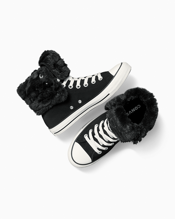 Chuck Taylor All Star Fold Over XHi Faux Fur