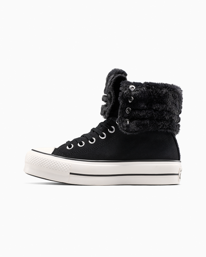 Chuck Taylor All Star Fold-Over Lift Platform XHi Faux Fur