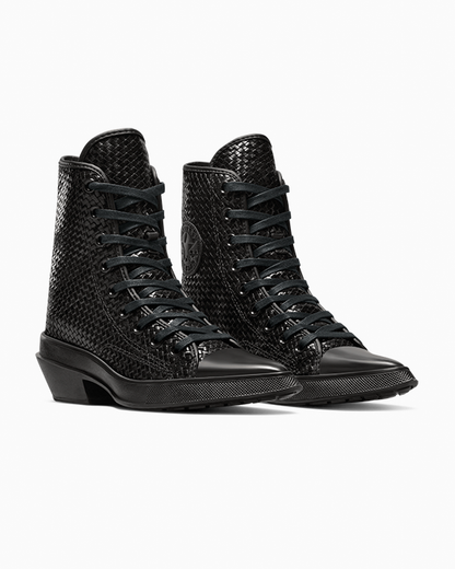 Chuck 70 De Luxe Pointed Platform Woven Leather