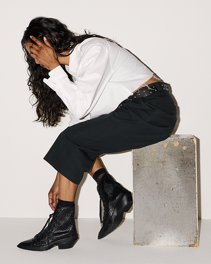 Chuck 70 De Luxe Pointed Platform Woven Leather