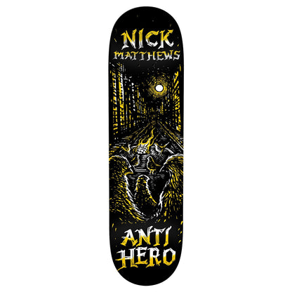 Anti Hero Skateboard Deck Nick Matthews Fireside 8.5" x 32.18"