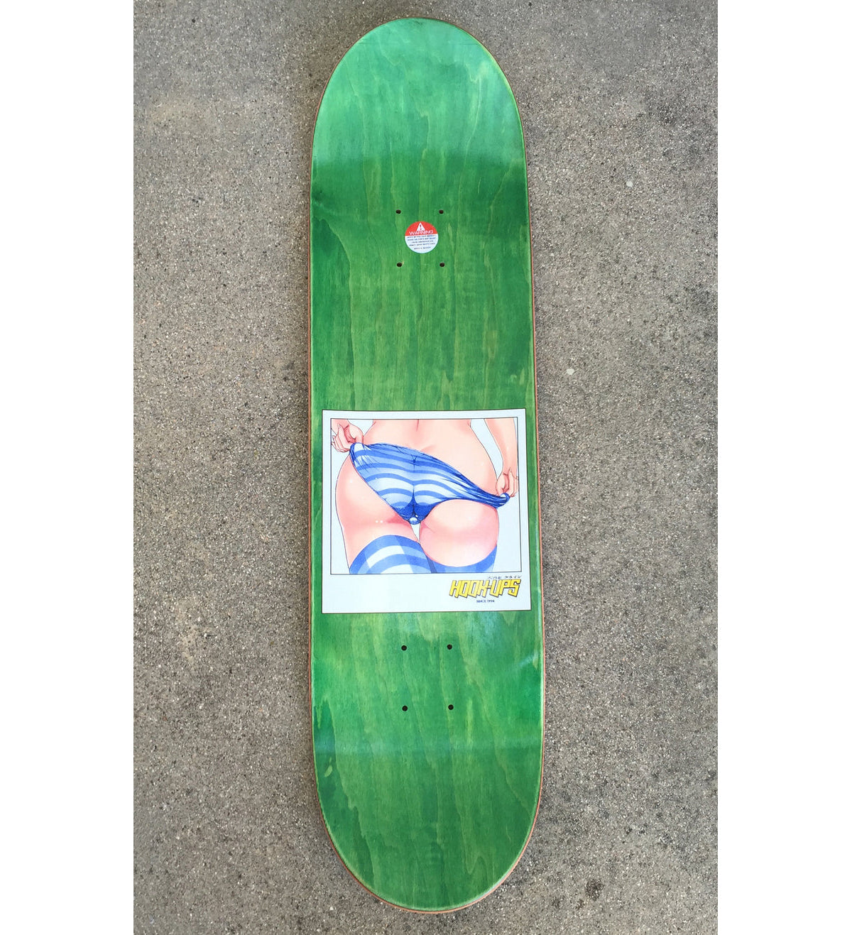 Hook Ups Skateboard Deck Assisstant Akiko 8.25" x 32.25"