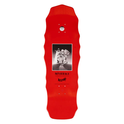 Welcome Skateboards x Beetlejuice Deck Carousel on Widow Red Dip 10" x 31"