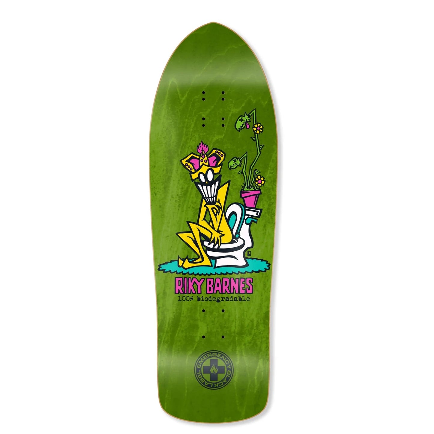 Black Label Skateboard Deck Riky Barnes Biodegradable Assorted 10.25" x 31"