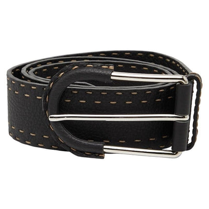 Fendi Selleria Belt Size 90 36 Black Leather