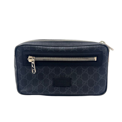 Gucci Soft GG Supreme Sherry Line Leather Dark Gray Black Multicolor Belt Bag