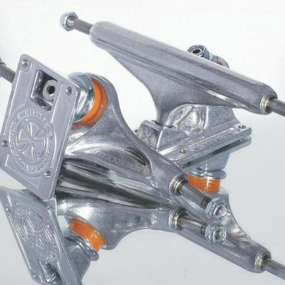 Independent 144mm Stage 11 Forged Titanium Silver Truck Set