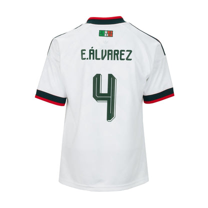 Mexico 26/27 E. Alvarez #4 Replica Away Jersey - Youth