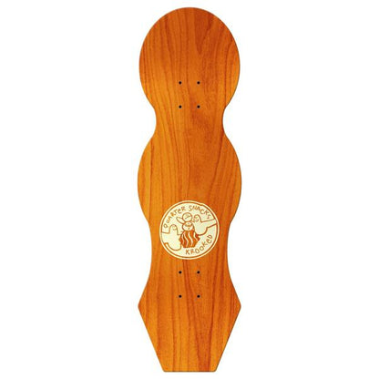 Krooked Skateboards x Quartersnacks Snackman Cruiser Deck 9"