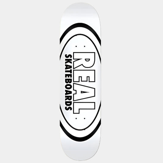 Real Skateboards Classic Oval Deck 8.38" White