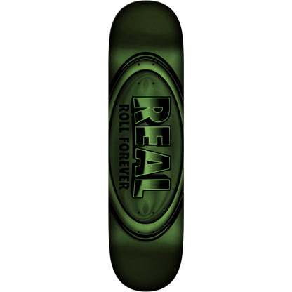 Real Skateboard Deck DBX Oval Full Green 8.5" x 32.62"