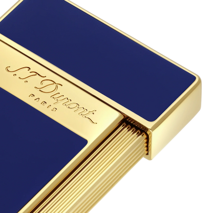S.T. DUPONT SLIMMY GOLDEN BLUE LIGHTER/BRIQUET 028005