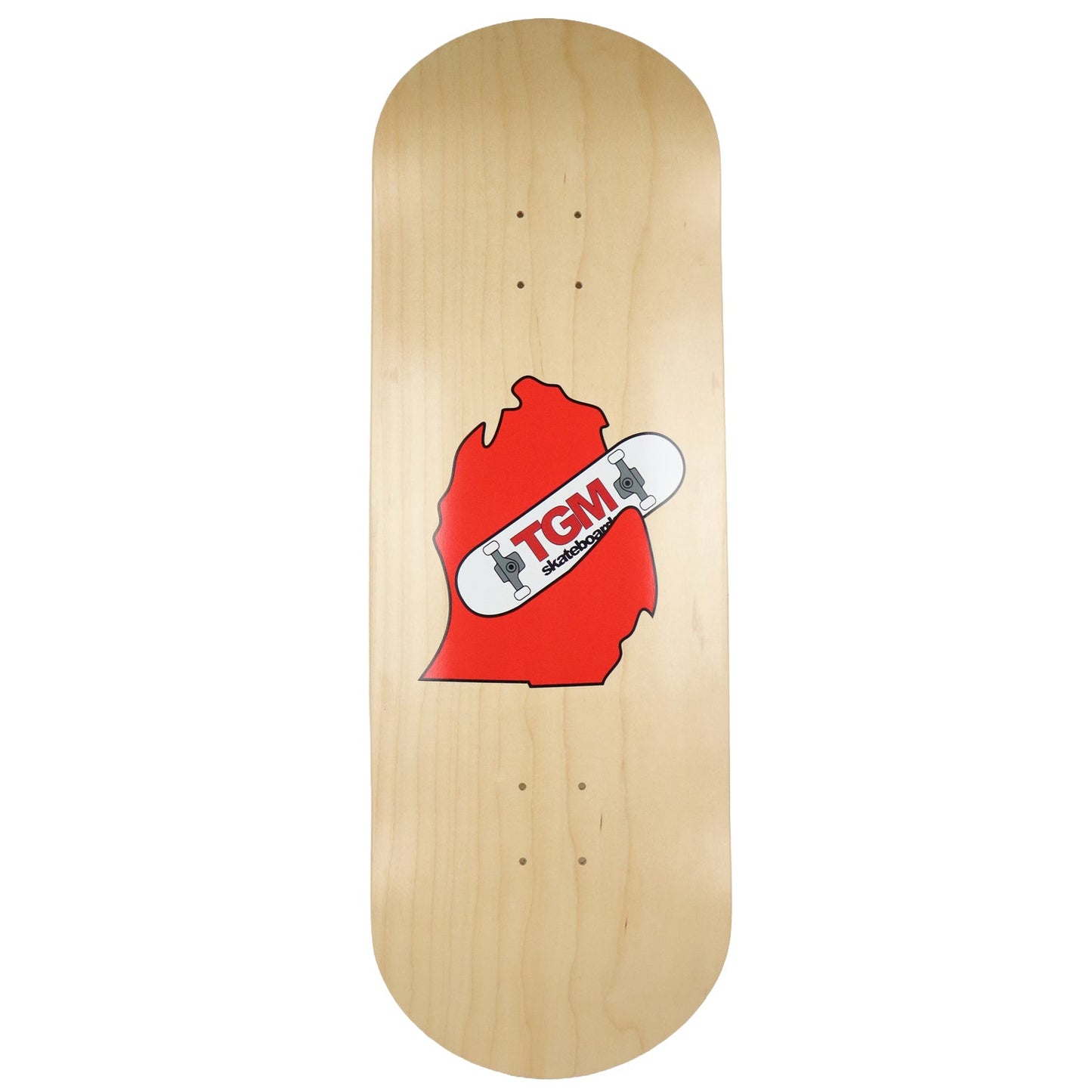 TGM Skateboards Symmetrical Twin Shape 10.25" x 32" Skateboard Deck Full Canadian Maple