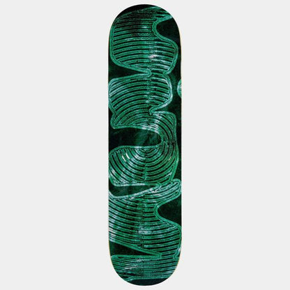 Vinyl Skateboards Green Logo Deck 8.38"