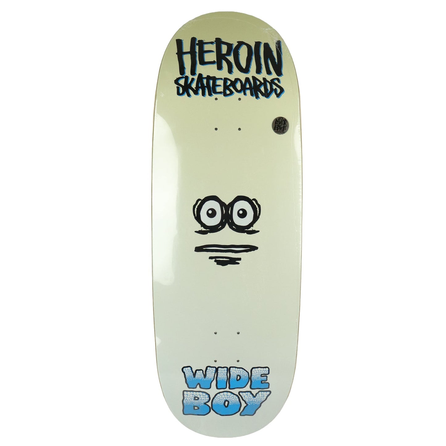 Heroin Skateboard Deck Wide Boy Face 10.75" x 32.6"
