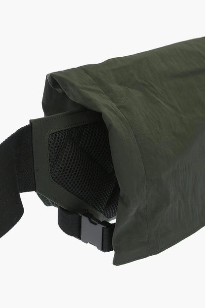 Bottega Veneta Mesh Detail Green Nylon Belt Bag