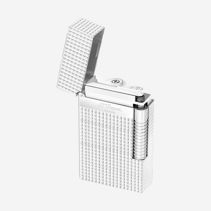 S.T. Dupont Le Grand Silver Diamond Head Lighter C23011
